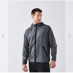 Stormtec L packable grey Men's Ozone Hooded Shell